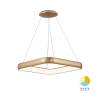 Visilica 46W 3/1 5200lm 580x580mm IP20 kvadratna zlatna BRAYTRON BH17-03986