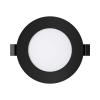 Panel LED 3W 3CCT 220lm IP40 ugradbeni okrugli crni BRAYTRON BP01-60381
