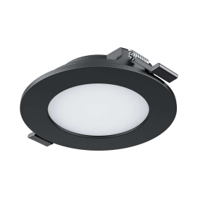 Panel LED 3W 3CCT 220lm IP40 ugradbeni okrugli crni BRAYTRON BP01-60381