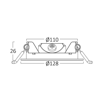 Panel LED 6W 3000K 470lm IP40 ugradbeni okrugli bijeli BRAYTRON BP01-60600
