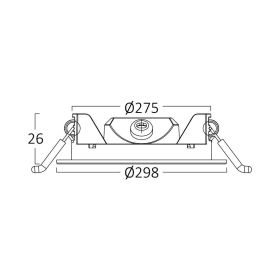 Panel LED 24W 4000K 2400lm IP40 ugradbeni okrugli bijeli BRAYTRON BP01-62410