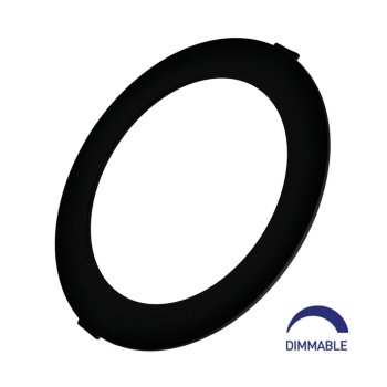 Panel LED 18W 4000K IP40 ugradbeni okrugli crni dimabilni BP01-91811 ***EOL***