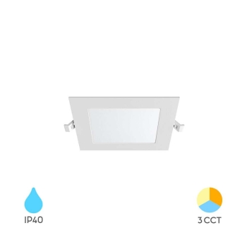 Panel LED 3W 3CCT 220lm IP40 ugradbeni kvadratni bijeli BRAYTRON BP02-60380