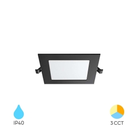 Panel LED 3W 3CCT 220lm IP40 ugradbeni kvadratni crni BRAYTRON BP02-60381