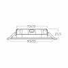 Panel LED 3W 3CCT 220lm IP40 ugradbeni kvadratni crni BRAYTRON BP02-60381