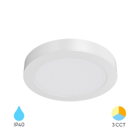 Panel LED 12W 3CCT 1120lm IP40 nadgradni okrugli bijeli BRAYTRON BP03-61280