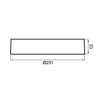 Panel LED 18W 4000K 1760lm IP40 nadgradni okrugli bijeli BRAYTRON BP03-61810