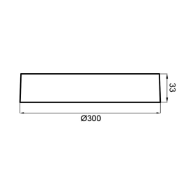 Panel LED 24W 3000K 2400lm IP40 nadgradni okrugli bijeli BRAYTRON BP03-62400
