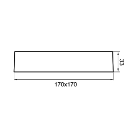 Panel LED 12W 4000K 1120lm IP40 nadgradni kvadratni bijeli BRAYTRON BP04-61210