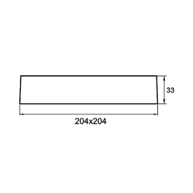 Panel LED 18W 4000K 1760lm IP40 nadgradni kvadratni bijeli BRAYTRON BP04-61810