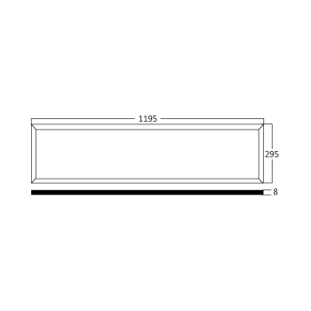 Panel LED 40W 4000K 4400lm IP20 295x1195mm ugradbeni pravokutni BRAYTRON BP16-33110 ***EOL***