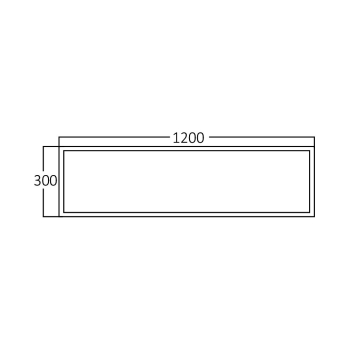 Okvir za nadgradnu montažu LED panela 1200x300mm BRAYTRON BP16-99030