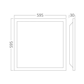 Panel LED 40W 4000K 4800lm 595x595x30 ugradbeni BRAYTRON BP27-46610