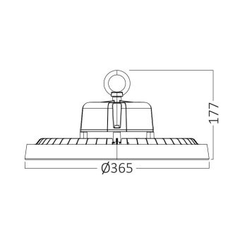 Industrijska svjetiljka 200W 3CCT 34000lm 365x177mm IP65 IK08 BRAYTRON BT45-59681
