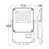 Reflektor LED 10W 3CCT 1100lm IP65 sivi BRAYTRON BT65-01082 Reflektor LED 10W 3CCT 1100lm IP65 sivi BRAYTRON BT65-01082