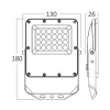 Reflektor LED 20W 3CCT 2200lm IP65 sivi BRAYTRON BT65-02082