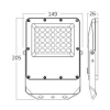 Reflektor LED 30W 3CCT 3300lm IP65 sivi BRAYTRON BT65-03082