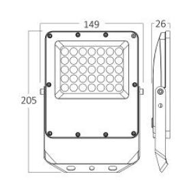 Reflektor LED 30W 3CCT 3300lm IP65 sivi BRAYTRON BT65-03082