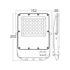 Reflektor LED 30W 3CCT 3300lm IP65 sivi BRAYTRON BT65-03082 Reflektor LED 30W 3CCT 3300lm IP65 sivi BRAYTRON BT65-03082
