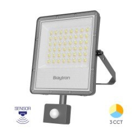 Reflektor LED 50W 3CCT 5500lm IP65 sa PIR senzorom sivi BRAYTRON BT65-25082