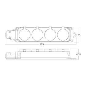 Prenosiva utičnica 4x sa poklopcem bez kabela IP44 crna BRAYTRON BY72-01004