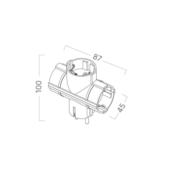 Utičnica schuko trostruka HR3 sa dječjom zaštitom bijela BRAYTRON BY72-02033