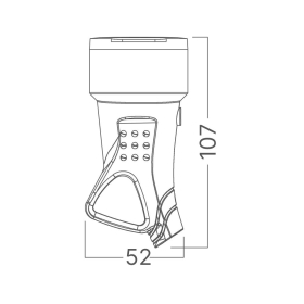 Utičnica schuko TPF02 sa poklopcem i ručkom IP44 crna BRAYTRON BY74-00102