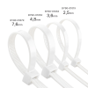 Vezica PVC 7,6x500mm 100 kom u pakiranju bijela BRAYTRON BY90-01075 Vezica PVC 7,6x500mm 100 kom u pakiranju bijela BRAYTRON BY90-01075