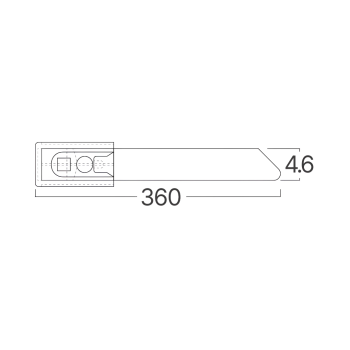 Vezica metalna 4,6x360mm 50 kom u pakiranju BRAYTRON BY90-01123