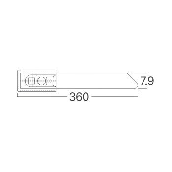 Vezica metalna 7,9x360mm 50 kom u pakiranju BRAYTRON BY90-01131
