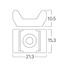 Držač kabelskih vezica, s vijcima, 21,3x15,3mm 100kom u pakiranju crna BRAYTRON BY90-01322 Držač kabelskih vezica, s vijcima, 21,3x15,3mm 100kom u pakiranju crna BRAYTRON BY90-01322