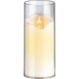 Svijeća električna 125mm bijela s baterijama LEDCANDLE562