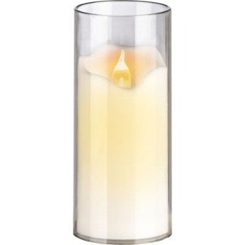 Svijeća električna 150mm bijela s baterijama LEDCANDLE563