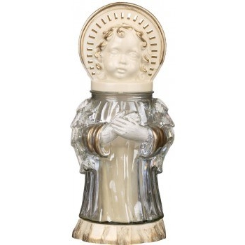 Svijeća staklena 285mm oblik anđela ANGEL