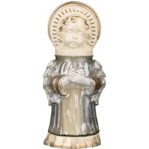 Svijeća staklena 285mm oblik anđela ANGEL