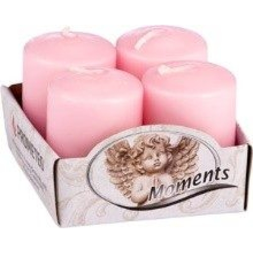 Adventske svijeće 4kom/pak 6x4cm ružičaste ADVENTI PINK Adventske svijeće 4kom/pak 6x4cm ružičaste ADVENTI PINK