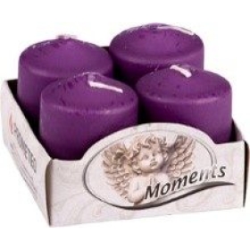 Adventske svijeće 4kom/pak 6x4cm ljubičaste ADVENTI PURPLE