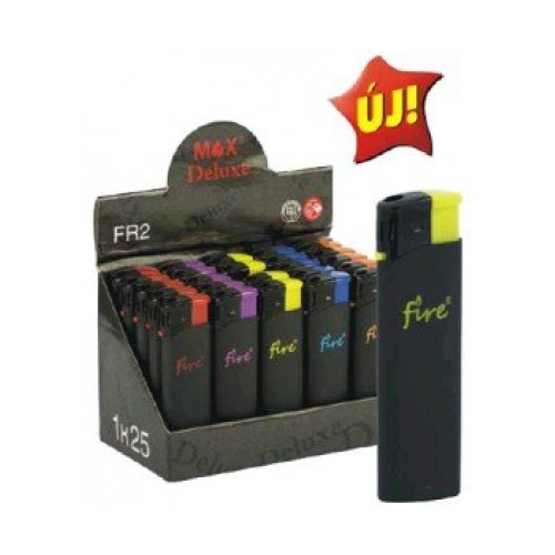 Upaljač plastični s tipkom za paljenje u boji 81x24x10mm FR-7R