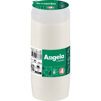 Svijeća  uljana 140mm plastični poklopac crvena ANGELA4