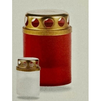 Svijeća plastična 80mm  s metalnim poklopcem  LABD