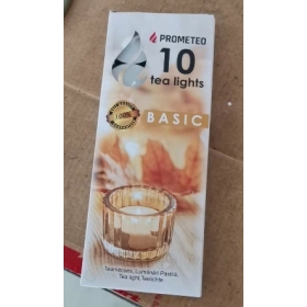 Svijeća čajna 10g/kom 10kom/pak TL10