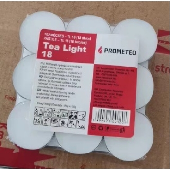 Svijeća čajna 10g/kom 18kom/pak TL18