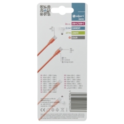 Kabel USB C - USB C 1m narančasti DPM ENI1732
