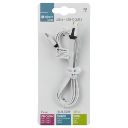 Kabel USB C - USB C 1m bijeli DPM ENI1736