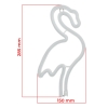 Neonski znak LED FLAMINGO 15x28,5 cm NEO002