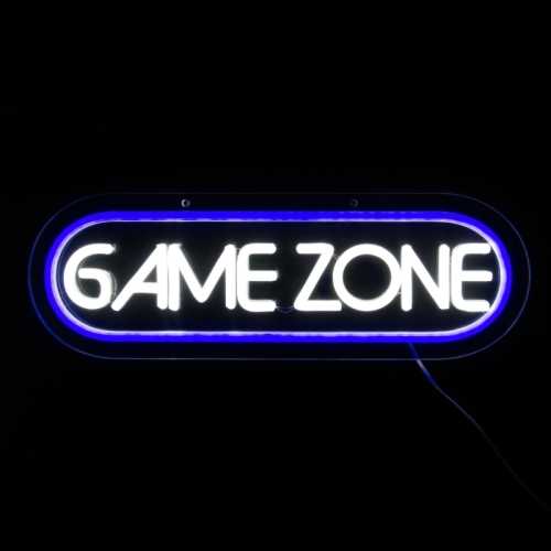 Neonski znak LED GAME ZONE 42,5x13,7 cm NEO006