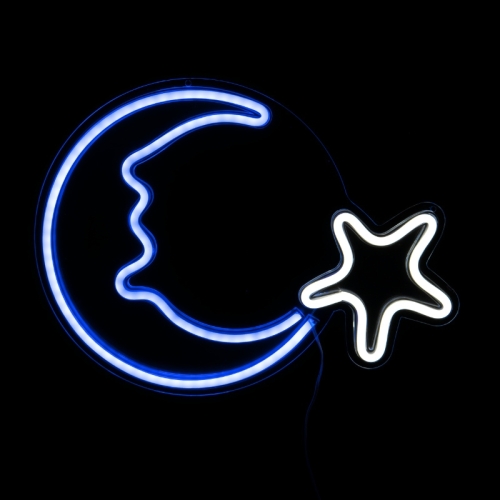 Neonski znak LED MJESEC 38x28,5 cm NEO014