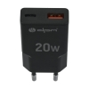 Punjač 2xUSB (A+C) QC 3.0, PD, PPS, 3 A, 20 W, crni DPM CLT20B Punjač 2xUSB (A+C) QC 3.0, PD, PPS, 3 A, 20 W, crni DPM CLT20B