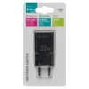 Punjač 2xUSB (A+C) QC 3.0, PD, PPS, 3 A, 20 W, crni DPM CLT20B Punjač 2xUSB (A+C) QC 3.0, PD, PPS, 3 A, 20 W, crni DPM CLT20B