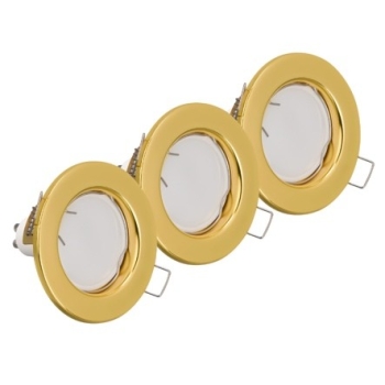Stropna svjetiljka 3xGU10 3,5W 3000K 250lm okrugla zlatna 3kom/pak DTL-3XGU10-CG Stropna svjetiljka 3xGU10 3,5W 3000K 250lm okrugla zlatna 3kom/pak DTL-3XGU10-CG